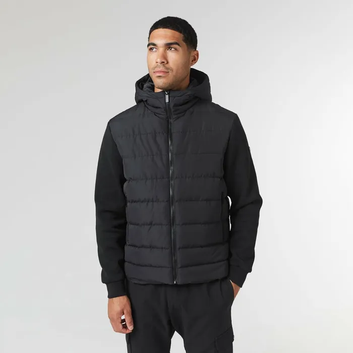 Closure London Hooded Hybrid Jacket Black Men Coats and Jackets