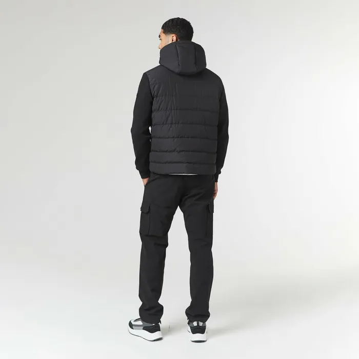 Closure London Hooded Hybrid Jacket Black Men Coats and Jackets