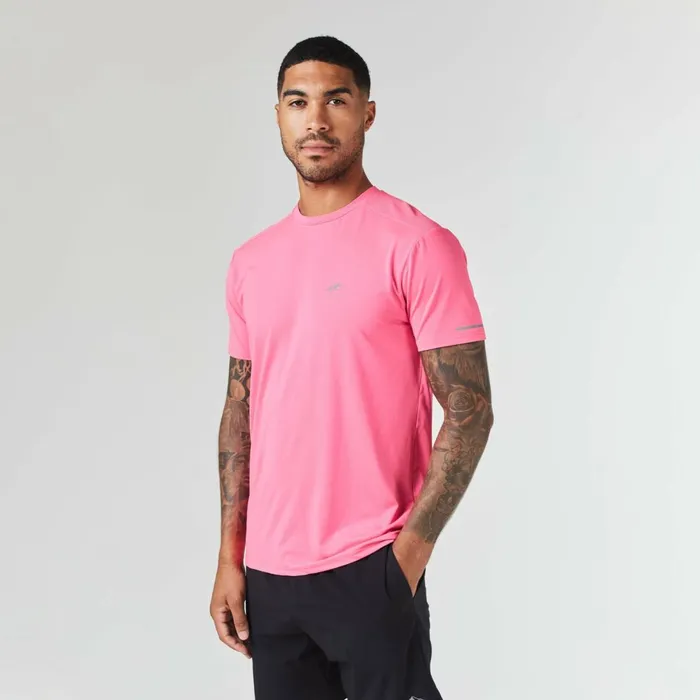 Closure London Performance TShirt Fluorescent Pink Men TShirts