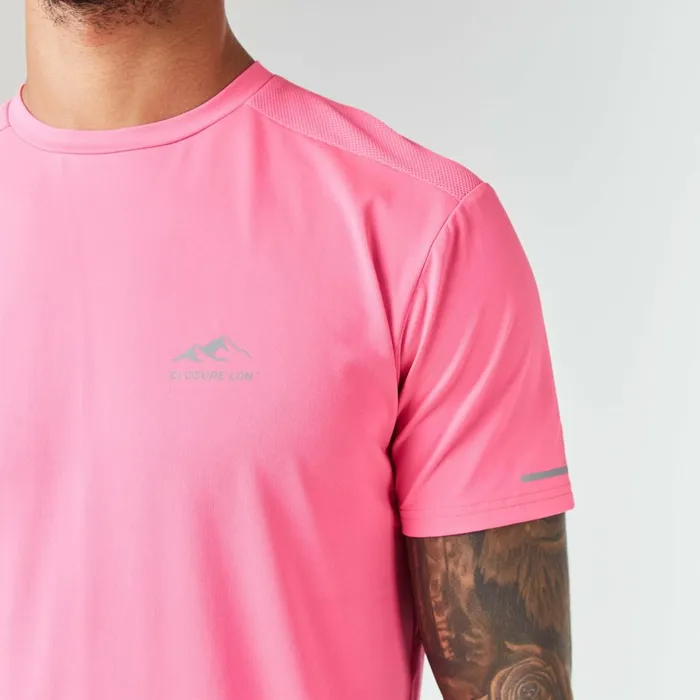 Closure London Performance TShirt Fluorescent Pink Men TShirts
