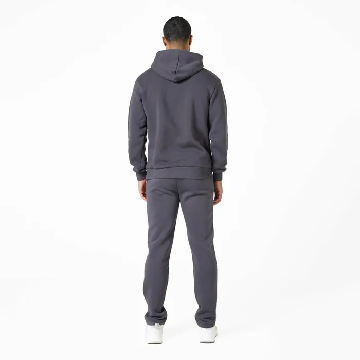 Closure London Relaxed Fit Open Hem Tracksuit Dark Grey Men Tracksuits