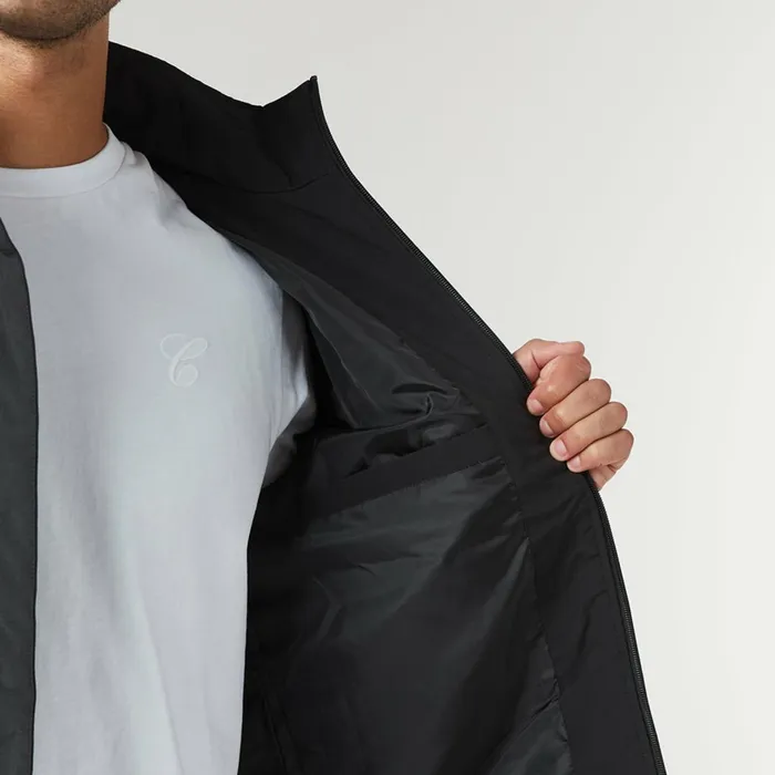 Closure London Ripstop Borg Panel Jacket Charcoal Men Coats and Jackets