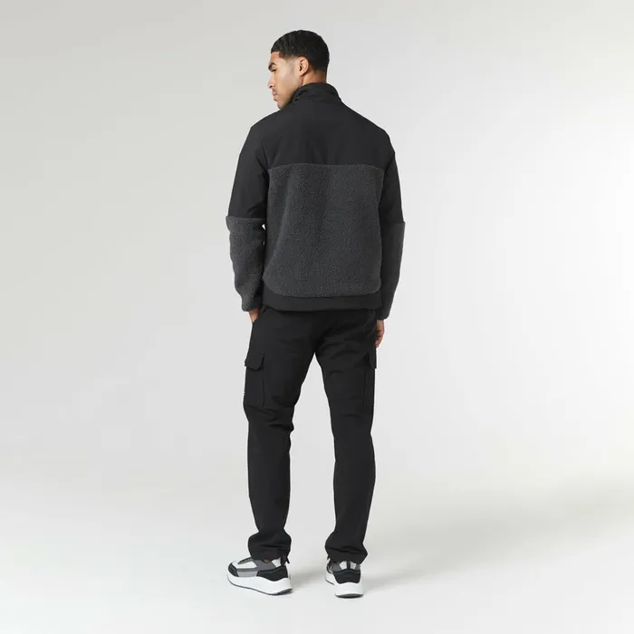 Closure London Ripstop Borg Panel Jacket Charcoal Men Coats and Jackets