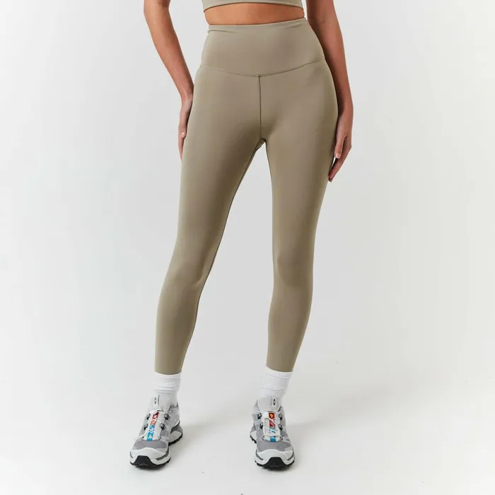 Closure London Second Skin Crop Top and Legging Set Olive Women Sets