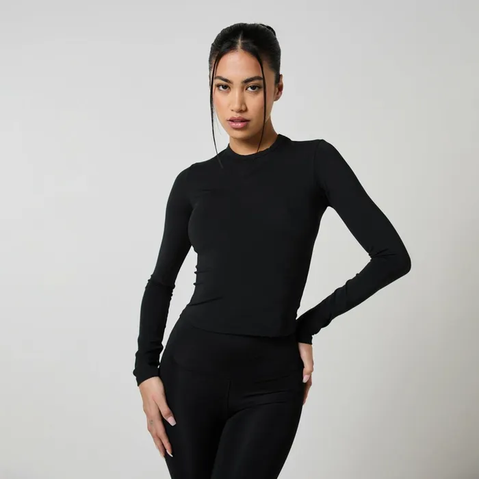Closure London Second Skin LS Top and Legging Set Black Women Sets