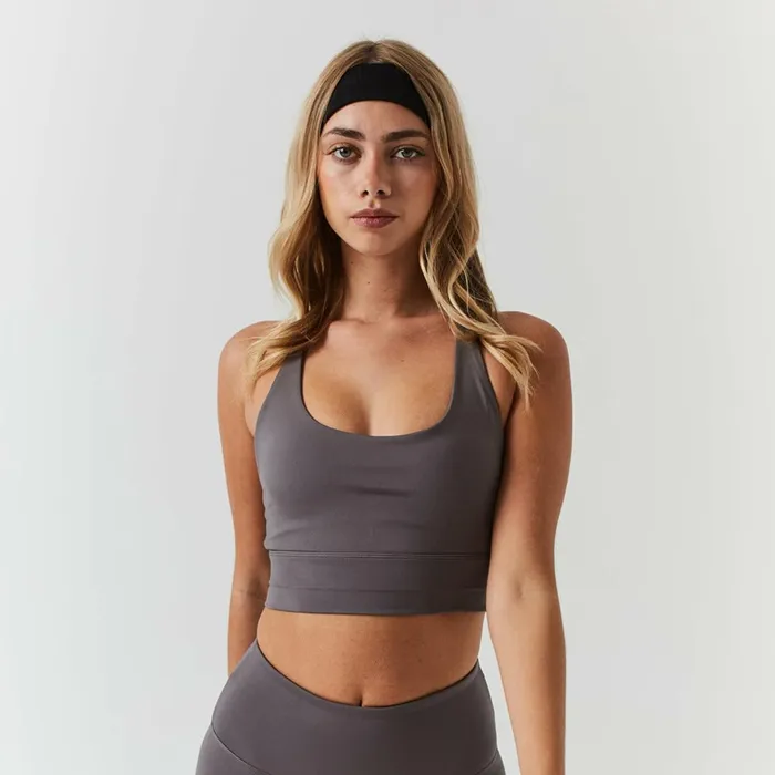 Closure London Second Skin Sports Bra Grey Women Sports Bras