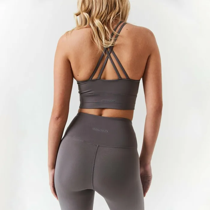 Closure London Second Skin Sports Bra Grey Women Sports Bras