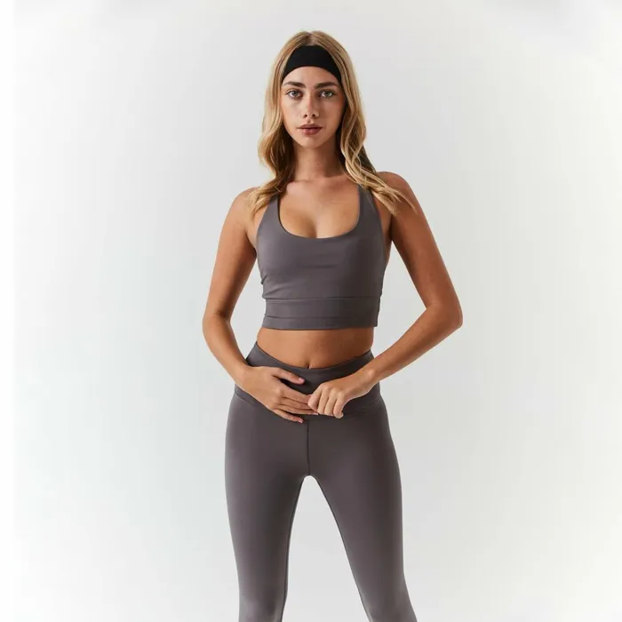 Closure London Second Skin Sports Bra Grey Women Sports Bras