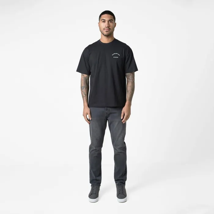 Closure London Stamped Logo Relaxed Fit TShirt Black Men TShirts