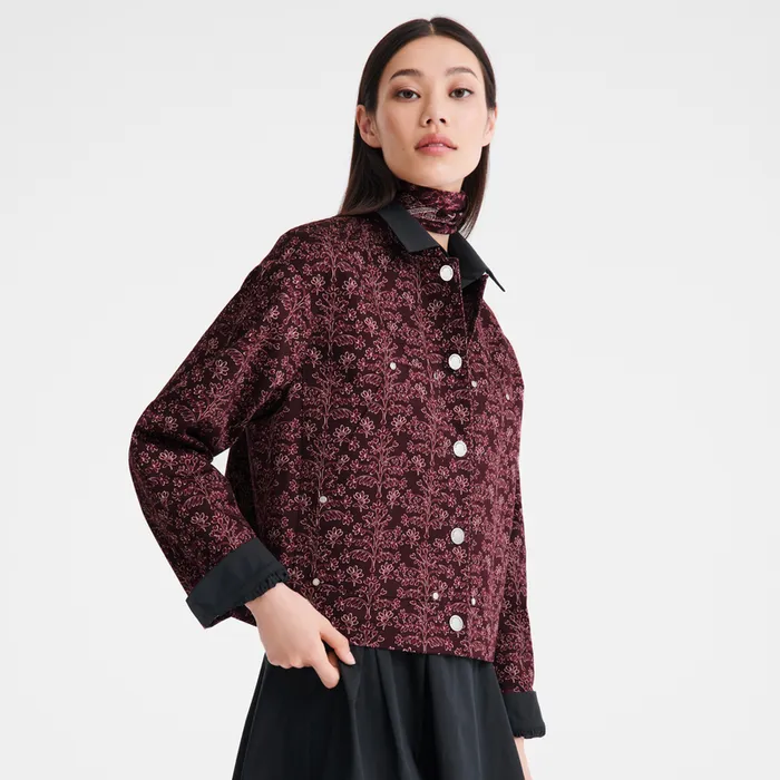 Coats and Jackets Women Longchamp Jacket Eggplant Coats and Jackets Women Longchamp Jacket Eggplant