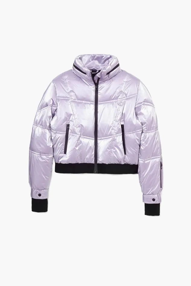 Coats And Jackets Women Desigual Metallic Padded Coat Red
