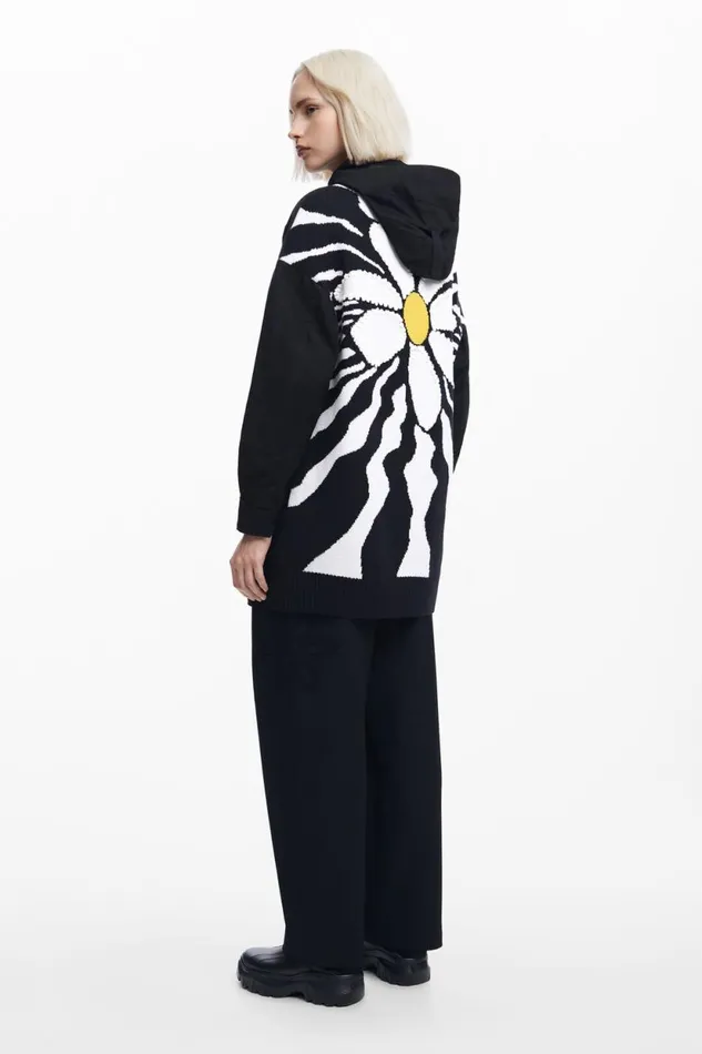 Coats And Jackets Women Desigual Multipocket Lined Parka Black