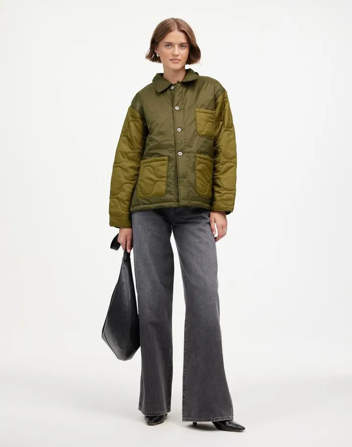 Coats Jackets Women Madewell Alpha Industries Insulated Chore Coat Green