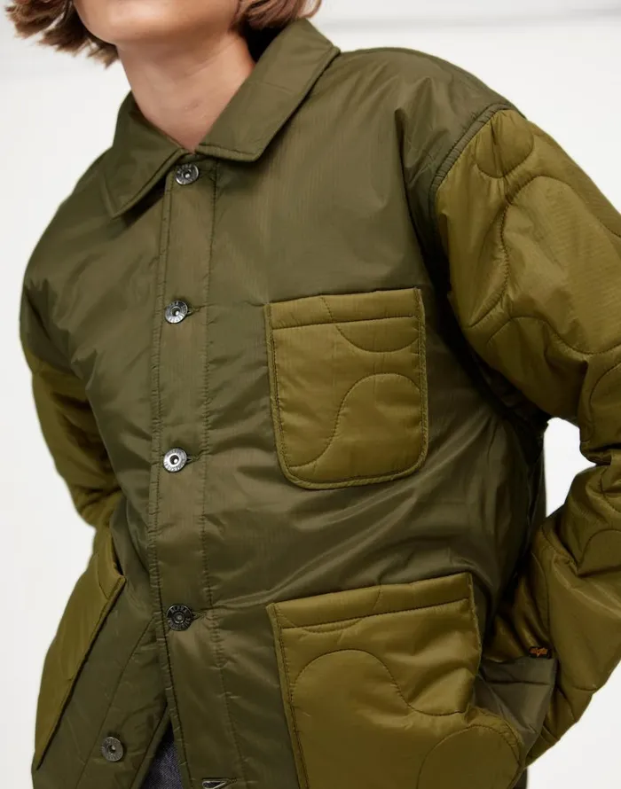 Coats Jackets Women Madewell Alpha Industries Insulated Chore Coat Green