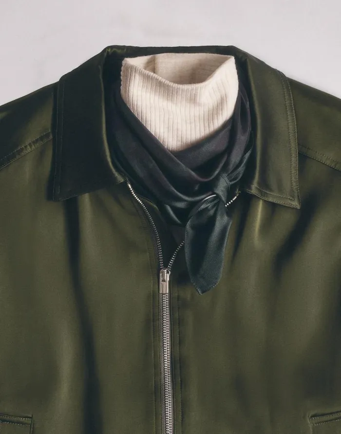 Coats Jackets Women Madewell Relaxed ZipFront Bomber Jacket Mossy Umber