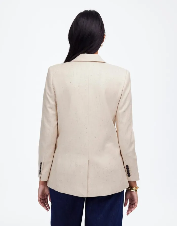 Coats Jackets Women Madewell The Kline Blazer Oatmeal Herringbone
