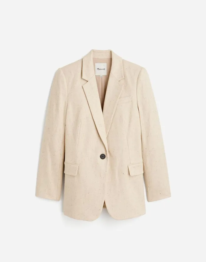 Coats Jackets Women Madewell The Kline Blazer Oatmeal Herringbone
