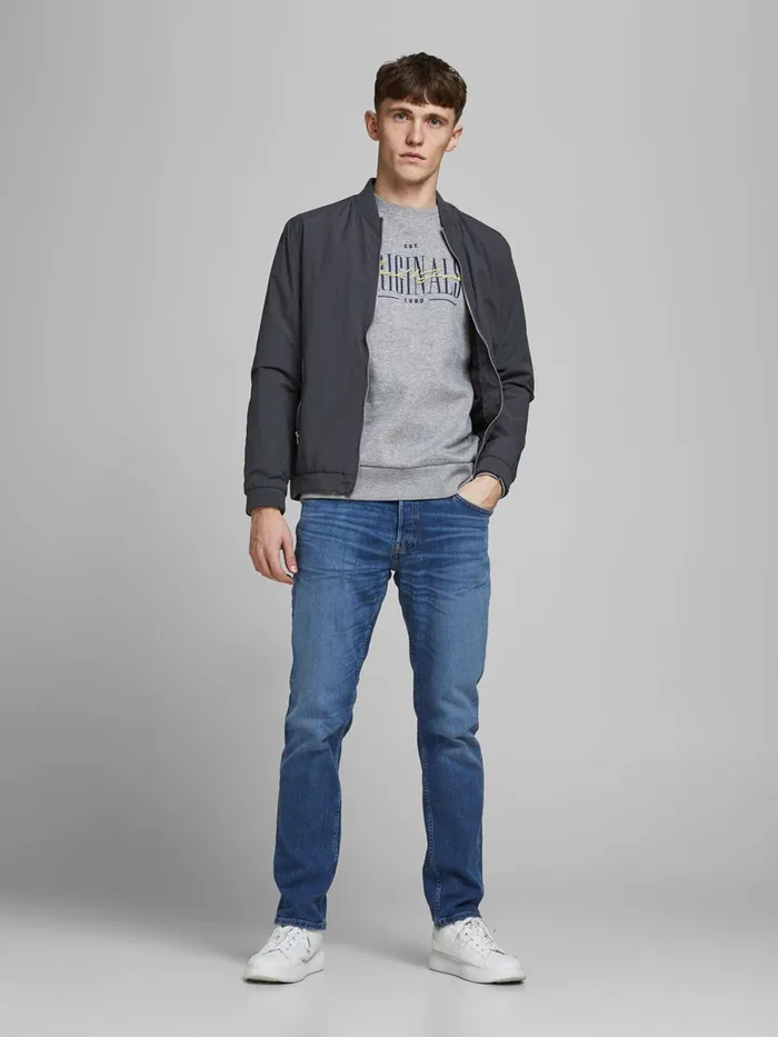 Comfort Jeans JACK and JONES Mens MIKE ORIGINAL CJ 928 COMFORT FIT JEANS Blue Blue Denim