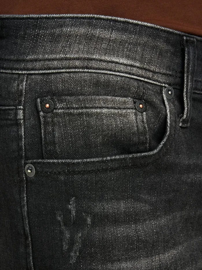 Comfort Jeans JACK and JONES Mens MIKE ORIGINAL JOS 143 50SPS COMFORT FIT JEANS Black Black Denim