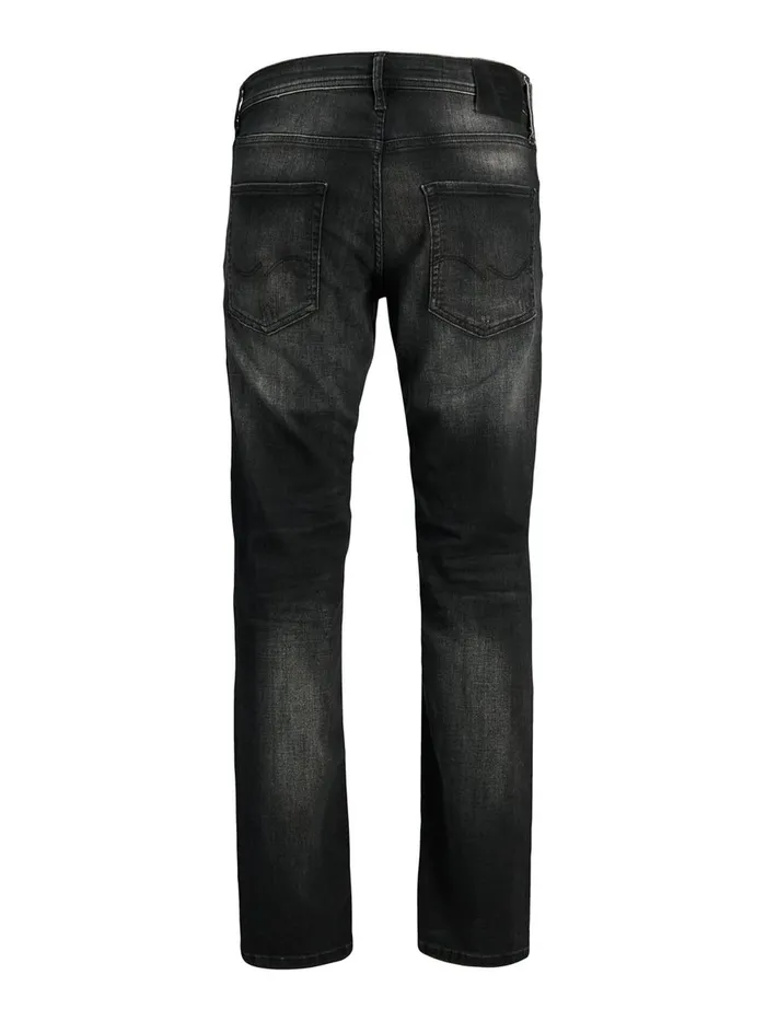 Comfort Jeans JACK and JONES Mens MIKE ORIGINAL JOS 143 50SPS COMFORT FIT JEANS Black Black Denim