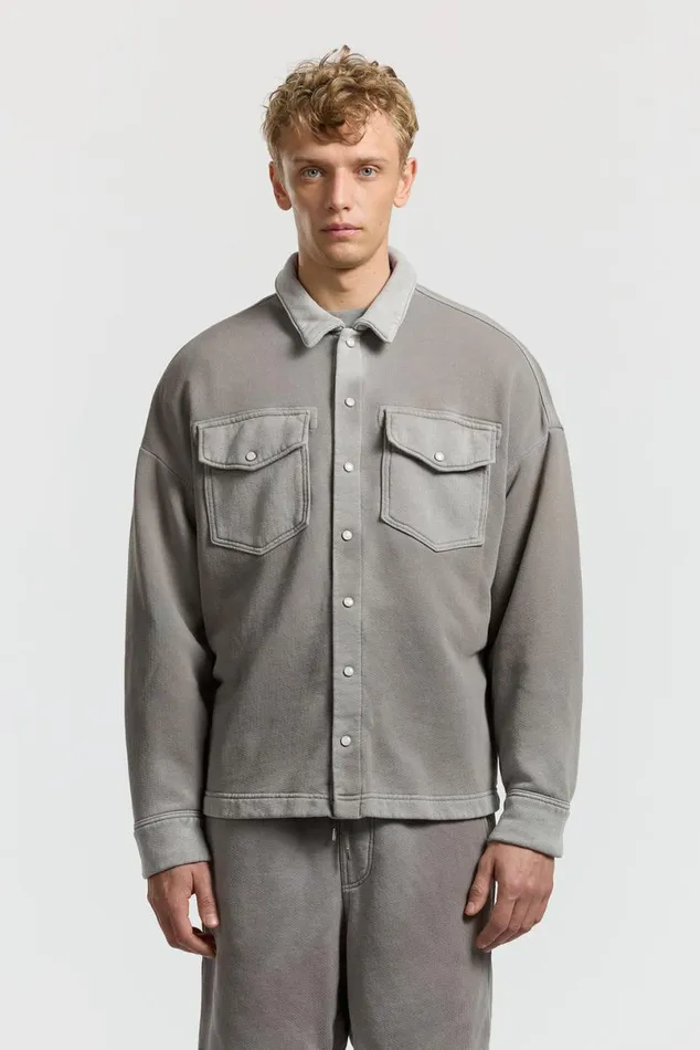 COTTON CITIZEN Boston Buttondown Vintage Cement Men Shirts COTTON CITIZEN Boston Buttondown Vintage Cement Men Shirts