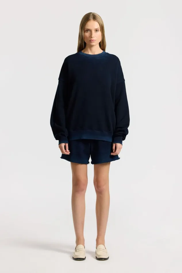 COTTON CITIZEN Boston Crew Vintage Navy Women Sweatshirts COTTON CITIZEN Boston Crew Vintage Navy Women Sweatshirts