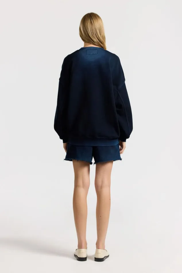 COTTON CITIZEN Boston Crew Vintage Navy Women Sweatshirts COTTON CITIZEN Boston Crew Vintage Navy Women Sweatshirts