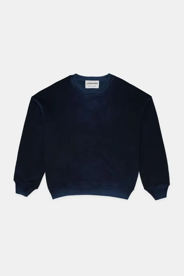 COTTON CITIZEN Boston Crew Vintage Navy Women Sweatshirts COTTON CITIZEN Boston Crew Vintage Navy Women Sweatshirts