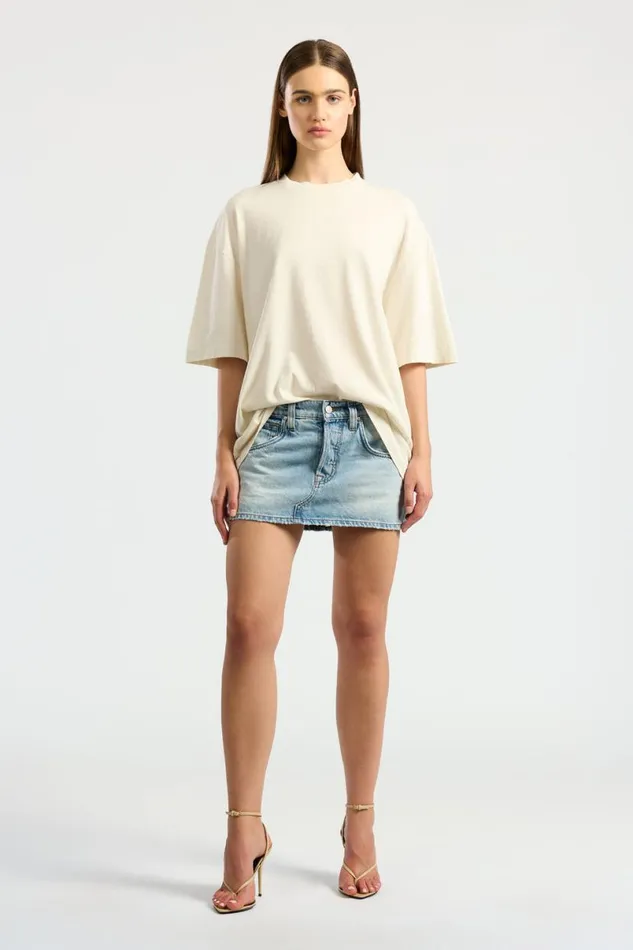 COTTON CITIZEN Bowie Tee Vintage Bone Women Tees COTTON CITIZEN Bowie Tee Vintage Bone Women Tees