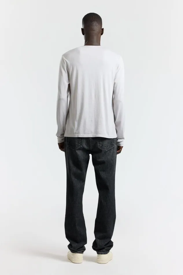 COTTON CITIZEN Classic Crew Long Sleeve Shirt Vintage White Stone Men Shirts COTTON CITIZEN Classic Crew Long Sleeve Shirt Vintage White Stone Men Shirts