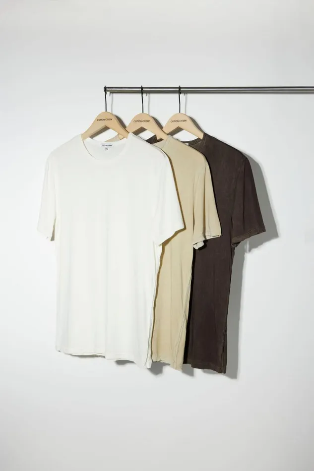 COTTON CITIZEN Classic Crewneck Tee 3Pack Desert Pack Men 3Packs