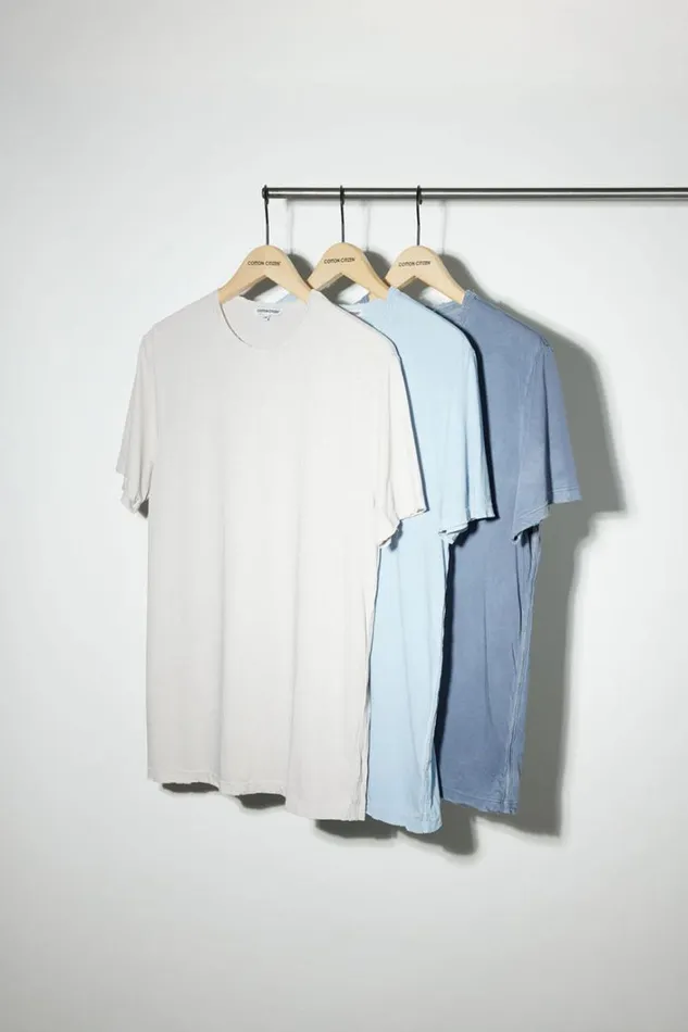 COTTON CITIZEN Classic Crewneck Tee 3Pack Ocean Pack Men 3Packs
