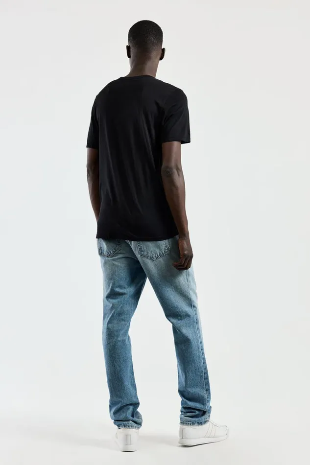 COTTON CITIZEN Classic VNeck Tee Jet Black Men Tees COTTON CITIZEN Classic VNeck Tee Jet Black Men Tees