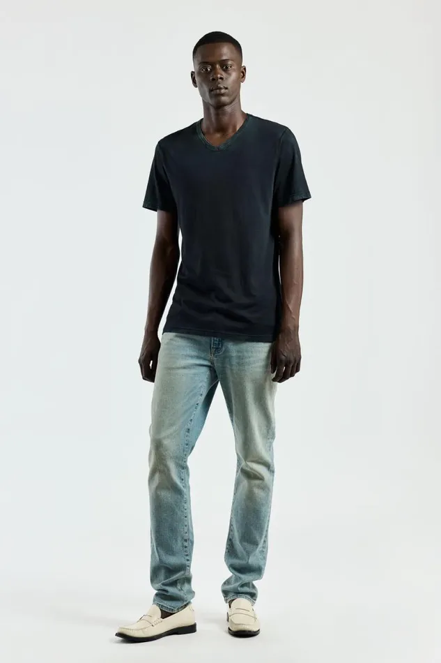 COTTON CITIZEN Classic VNeck Tee Vintage Black Men Tees COTTON CITIZEN Classic VNeck Tee Vintage Black Men Tees