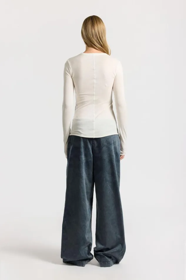 COTTON CITIZEN Marbella Long Sleeve Shirt Bone Women Shirts COTTON CITIZEN Marbella Long Sleeve Shirt Bone Women Shirts