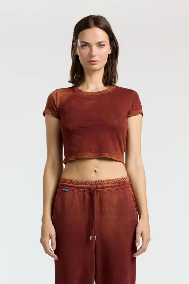 COTTON CITIZEN Standard Baby Tee Vintage Red Wine Women Tees