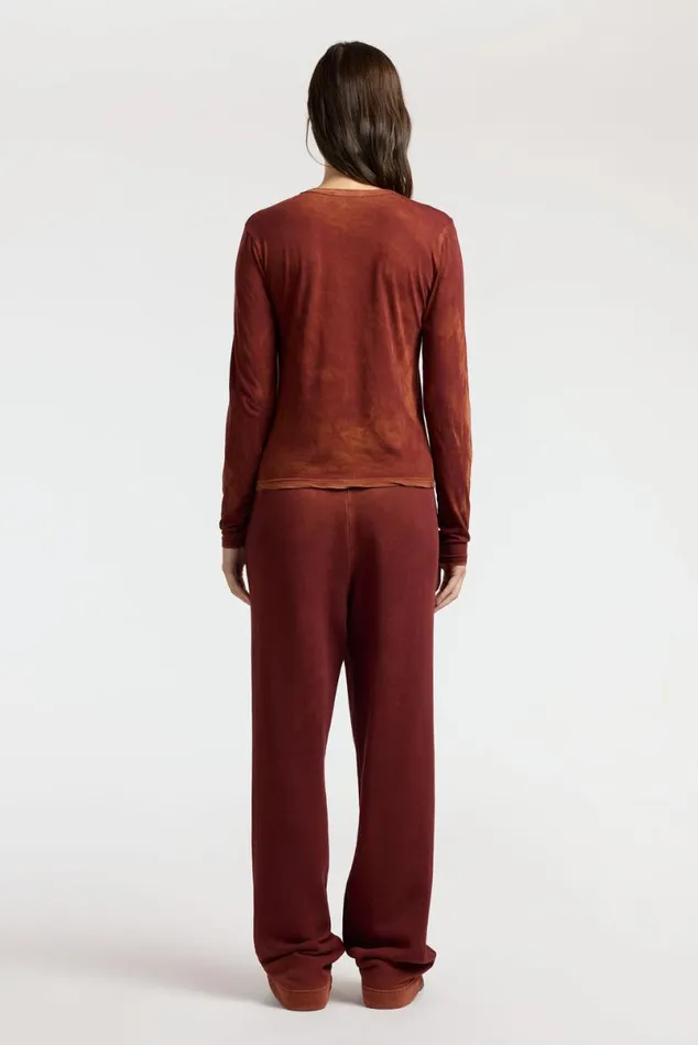 COTTON CITIZEN Standard Long Sleeve Shirt Vintage Red Wine Women Shirts COTTON CITIZEN Standard Long Sleeve Shirt Vintage Red Wine Women Shirts