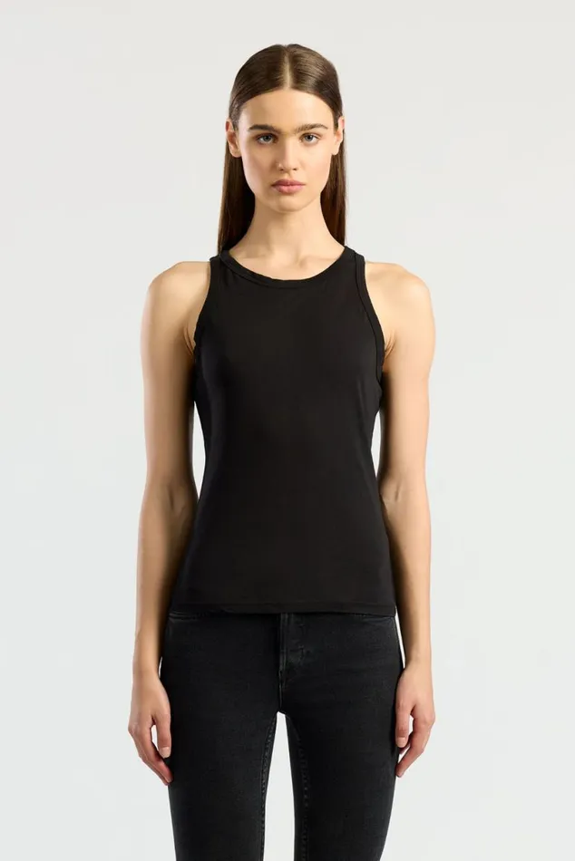 COTTON CITIZEN Standard Tank Jet Black Women Tanks