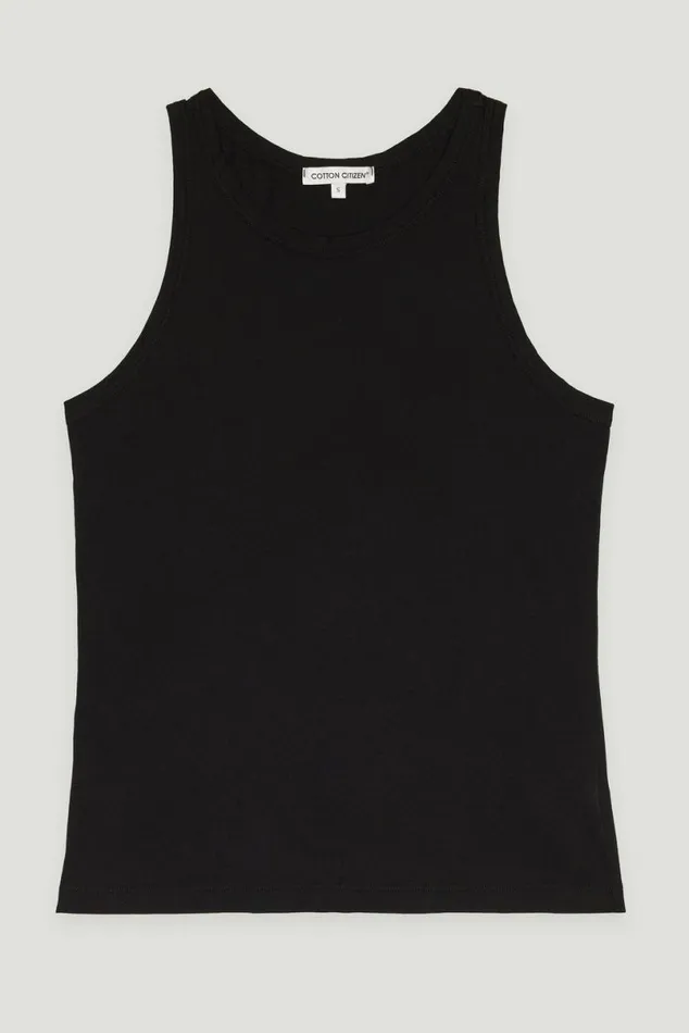 COTTON CITIZEN Standard Tank Jet Black Women Tanks COTTON CITIZEN Standard Tank Jet Black Women Tanks