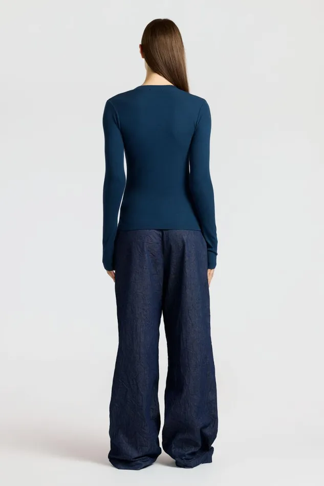 COTTON CITIZEN Verona Henley Harbor Women Shirts COTTON CITIZEN Verona Henley Harbor Women Shirts