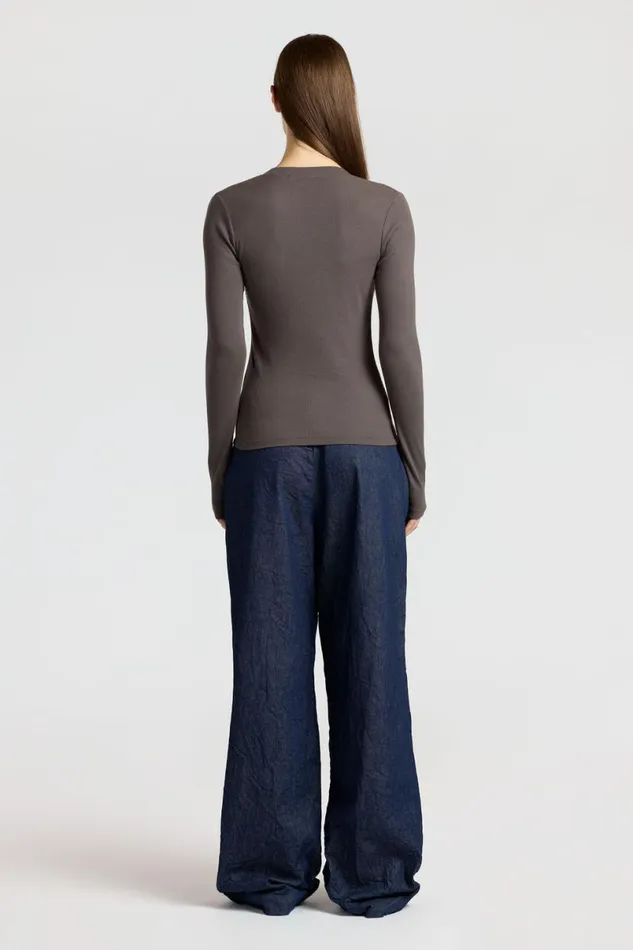 COTTON CITIZEN Verona Henley Stone Women Shirts COTTON CITIZEN Verona Henley Stone Women Shirts