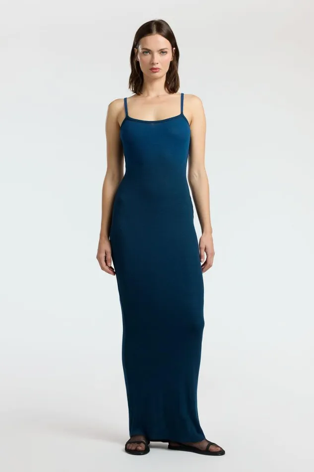COTTON CITIZEN Verona Spaghetti Maxi Dress Harbor Cast Women Dresses Skirts COTTON CITIZEN Verona Spaghetti Maxi Dress Harbor Cast Women Dresses Skirts