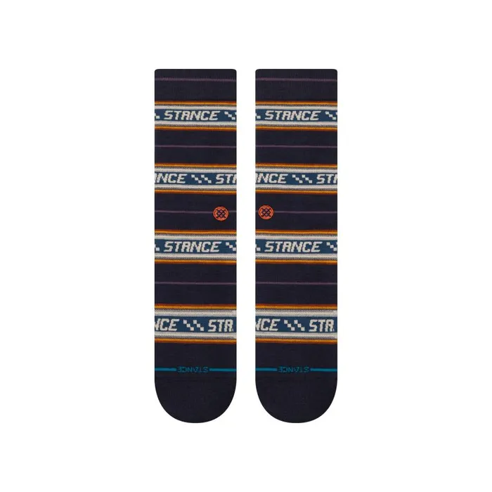 Cotton Crew Socks Flowrider 8211 Navy MenWomen Stance Crew