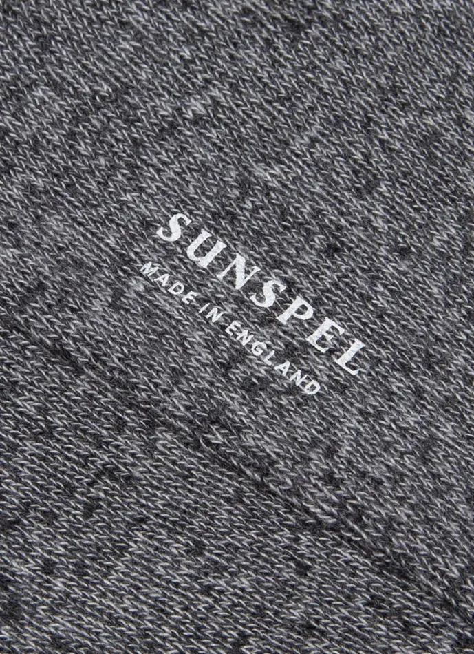 Cotton Socks Grey Marl Twist Men SUNSPEL Socks