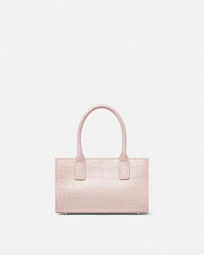 CrocEffect Medusa 03995 Small Tote Bag Light Pink Women Versace Totes