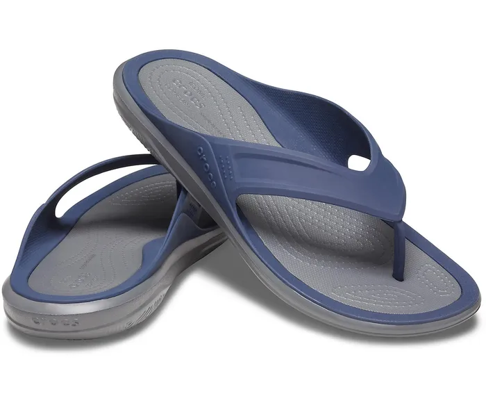 Crocs Swiftwater Wave Flip NavySlate Grey Men Sandals