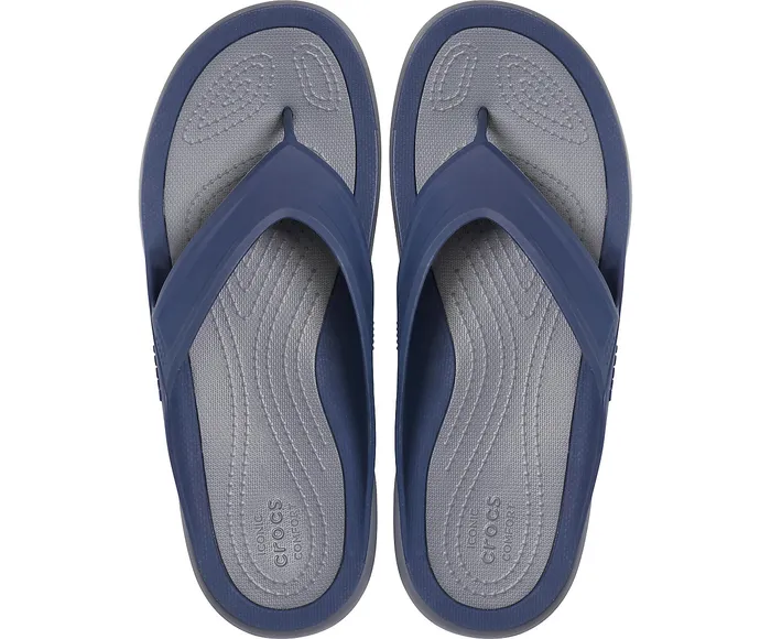 Crocs Swiftwater Wave Flip NavySlate Grey Men Sandals