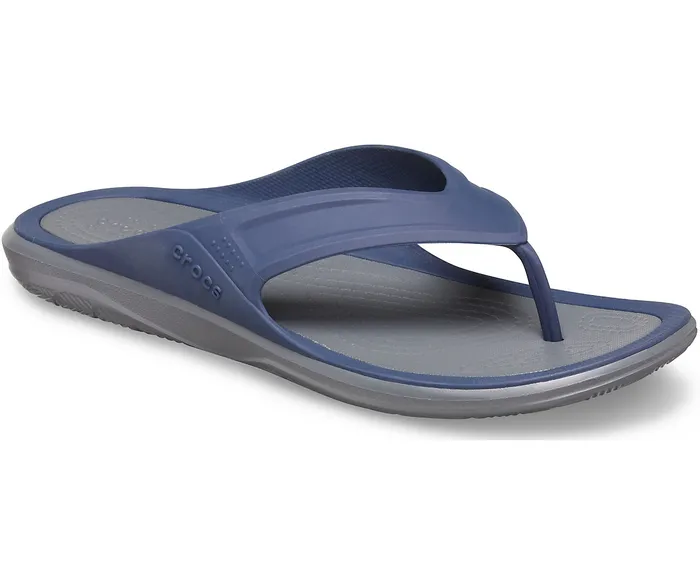 Crocs Swiftwater Wave Flip NavySlate Grey Men Sandals