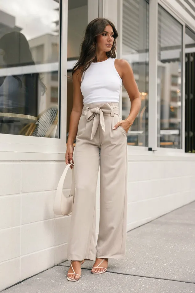 Crop Tops Women Petal and Pup Ari Ribbed Tank Top White
