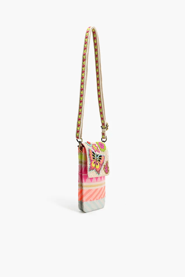 Crossbody Bags Women America and Beyond Butterfly Kaleidoscope Cellphone Bag